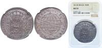 Brazil 960 Réis Brazil Portuguese colony 1813 R 960 Réis - João Prince Regent Silver (.896) Casa da Moeda do Brasil Mint (1098421) 26.89g NGC AU -