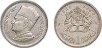 Morocco 1 Dirham Morocco Kingdom AH1380 (1960) 1 Dirham - Mohammed V Silver (.600) (18829986) 6.03g AU Y 55 Schön 47 -