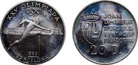 Andorra 20 Diners Andorra Principalty 1990 20 Diners - Joan Martí i Alanis (XXV Summer Olympic Games) Silver (.925) Karlsruhe Mint (15000) 15.92g -