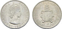 Bermuda 1 Crown Bermuda British colony Elizabeth II 1964 1 Crown Lion holding the coat -