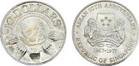Singapore 10 Dollars Singapore Republic 1977 10 Dollars ASEAN 10th Anniversary -