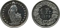 Switzerland 1 Franc Switzerland 1979 1 Franc (Helvetia standing; copper-nickel) Copper-nickel (75% copper, 25% nickel) Bern Mint (10000) 4.43g HMZ -
