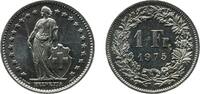 Switzerland 1 Franc Switzerland 1975 1 Franc (Helvetia standing; copper-nickel) Copper-nickel (75% copper, 25% nickel) Bern Mint (13002000) 4.43g BU -