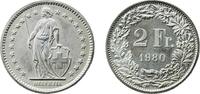 Switzerland 2 Francs Switzerland 1980 2 Francs (Helvetia standing; copper-nickel) Copper-nickel (75% copper, 25% nickel) Bern Mint (10000) 8.78g PF -