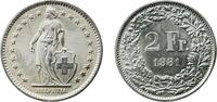 Switzerland 2 Francs Switzerland 1981 2 Francs (Helvetia standing; copper-nickel) Copper-nickel (75% copper, 25% nickel) Bern Mint (10000) 8.74g PF -