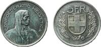 Switzerland 5 Francs Switzerland 1976 5 Francs (Herdsman; copper-nickel; embossed edge) Copper-nickel (75% copper, 25% nickel) Bern Mint (3007000) 13 -