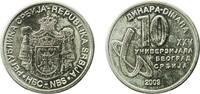 Serbia 10 Dinars Serbia 2009 10 Dinars (25th University Summer Games) Nickel brass (70% Copper, 12% Nickel, 18% Zinc) Belgrade Mint 7.9g BU KM 5 -