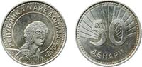 North Macedonia 50 Denars North Macedonia 2008 50 Denari Nickel brass (62% Copper, 20% Zinc, 18% Nickel) Fabrika Suvenir Mint 7.77g BU KM 32 Schön 30 -