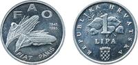 Croatia 1 Lipa Croatia 1995 1 Lipa (FAO) Aluminium (98% Aluminium, 2% Magnesium) Croatian Mint (1000000) 0.7g BU KM 13 Schön 31 -