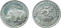 Croatia 5 Kuna Croatia 1994 5 Kuna (Latin text) Nickel brass (Cu 63.1%, Ni 23.2%, Zn 13.7%) Croatian Mint (2001422) 7.38g BU KM 23 Schön 24 -