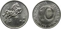 Slovenia 10 Tolarjev Slovenia 2001 10 Tolarjev Copper-nickel (75% Copper, 25% Nickel) Bayerisches Münzkontor Mint (19477500) 5.8g BU KM 41 Schön 7 Č -