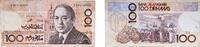 Morocco 100 Dirhams Morocco Kingdom AH1407 - 1987 100 Dirhams - al-Hassan II Paper VF P 62 -