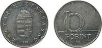 Hungary 10 Forint Hungary 1995 BP. 10 Forint Copper-nickel (75% Copper, 25% Nickel) Hungarian mint (40910000) 6.07g XF KM 695 Schön 200 Adamo F9. -