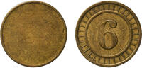 Great Britain Great Britain United Kingdom ND Amusement Token - 6 Brass 2.61g AU -