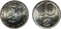 Hungary 10 Forint Hungary People's Republic 1983 BP. 10 Forint (FAO) Nickel Hungarian mint, Budapest (50000) 8.75g UNC KM 629 Schön 131 ÉH 1633 A -