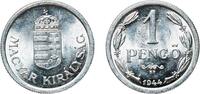Hungary 1 Pengo Hungary 1944 BP 1 Pengő - Miklós Horthy Aluminium Hungarian mint, Budapest (16000000) 1.49g UNC KM 521 Schön 34 ÉH 1518 H 2247 -