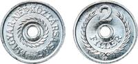 Hungary 2 Fillér Hungary People's Republic 1984 BP. 2 Fillér Aluminium (99.5% Aluminium, 0.5% Other) Hungarian mint (30000) 0.65g UNC KM 546 Sch -