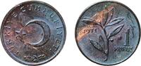 Turkey 1 Kuruş Turkey Republic 1971 1 Kuruş Bronze Turkish State Mint (2940000) 1g UNC KM 895a Schön 404a -