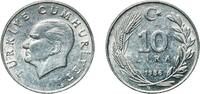 Turkey 10 Lira Turkey Republic 1986 10 Lira Aluminium (Etial 30) Turkish State Mint (79780000) 2.38g XF KM 964 Schön 483 -