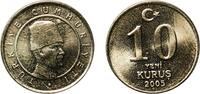 Turkey 10 Kuruş 2005 Turkish State Mint Turkey Republic 2005 10 Yeni Kur... 3,30 EUR  plus 12,00 EUR verzending