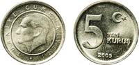 Turkey 5 Kuruş 2005 Turkish State Mint Turkey Republic 2005 5 Yeni Kuruş... 3,30 EUR  plus 12,00 EUR verzending