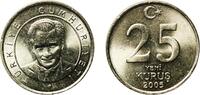 Turkey 25 Kuruş 2005 Turkish State Mint Turkey Republic 2005 25 Yeni Kur... 3,30 EUR  plus 12,00 EUR verzending