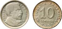 Argentina 10 Centavos Argentina Federal Republic 1952 10 Centavos (reeded edge) Copper-nickel Buenos Aires Mint (67328000) 2.95g XF KM 47 Schön 50 -