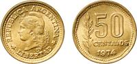 Argentina 50 Centavos Argentina Federal Republic 1974 50 Centavos Aluminium bronze (Cu 92 Al 8) Buenos Aires Mint (64063000) 4.37g UNC KM 68 CJ 329-3 -