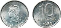 Argentina 10 Centavos Argentina Federal Republic 1983 10 Centavos Aluminium Buenos Aires Mint (307512776) 1.53g UNC KM 89 CJ 368 Schön 89 -