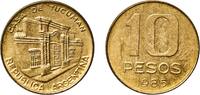 Argentina 10 Pesos Argentina Federal Republic 1985 10 Pesos Brass Buenos Aires Mint (9898717) 3.96g UNC KM 93 CJ 362,363 Schön 93 -