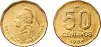 Argentina 50 Centavos Argentina Federal Republic 1986 50 Centavos Brass Buenos Aires Mint (59074000) 5.45g UNC KM 99 CJ 381-384 Schön 99 -