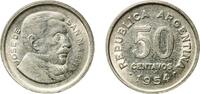 Argentina 50 Centavos Argentina Federal Republic 1954 50 Centavos Nickel clad steel Buenos Aires Mint (132224000) 5.07g UNC KM 49 CJ 223-227 Schön 52 -