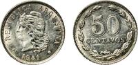 Argentina 50 Centavos Argentina Federal Republic 1941 50 Centavos Nickel Buenos Aires Mint 5.95g UNC KM 39 CJ 173 Schön 40 -