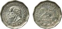 Argentina 25 Pesos Argentina Federal Republic 1968 25 Pesos (Faustino Sarmiento) Nickel clad steel Buenos Aires Mint (15804390) 6.44g UNC KM 63 Sc -