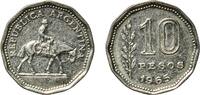 Argentina 10 Pesos Argentina Federal Republic 1965 10 Pesos Nickel clad steel Buenos Aires Mint (40640000) 5g XF KM 60 CJ 281-287 Schön 60 -