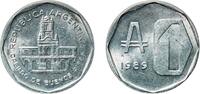 Argentina 1 Austral Argentina Federal Republic 1989 1 Austral Aluminium Buenos Aires Mint (57400000) 1.52g UNC KM 100 CJ 380 Schön 100 -