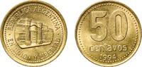 Argentina 50 Centavos Argentina Federal Republic 1994 50 Centavos Aluminium bronze Buenos Aires Mint (160000000) 5.79g UNC KM 111.1, 111.2 CJ 5 Schön -