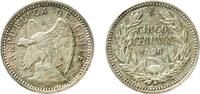 Chile 5 Centavos Chile Republic 1896 So 5 Centavos Silver (.835) Casa de Moneda de Chile Mint (888000) 1.05g XF KM 155.1 -