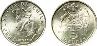 Chile 5 Escudos Chile Republic 1971 So 5 Escudos Copper-nickel Casa de Moneda de Chile Mint 4.44g UNC KM 199 -