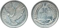 Chile 10 Pesos Chile Republic 1956 So 10 Pesos / 1 Condor Aluminium Casa de Moneda de Chile Mint (13100000) 3g AU KM 181 Schön 28 -