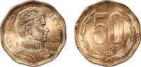 Chile 50 Pesos Chile Republic 1994 So 50 Pesos Copper-aluminium-nickel (92% Copper, 6% Nickel, 2% Aluminium) Casa de Moneda de Chile Mint (1430 -