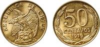 Chile 50 Centavos Chile Republic 1979 So 50 Centavos Aluminium bronze (92% Copper, 6% Aluminium, 2% Nickel) Casa de Moneda de Chile Mint (28000000 -
