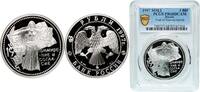 Russia 3 Roubles Russia Russian Federation 1997 ММД 3 Rubles (Reconciliation and Concord) Silver (.900) Moscow Mint (7500) 34.88g PCGS PR 68 Y 5 -