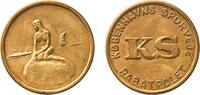 Denmark Denmark Kingdom ND Tram Token -KØBENHAVNS SPORVEJ (Copenhagen) Brass Copenhagen Mint 2.91g UNC TC 166846TokenCatalog Number -