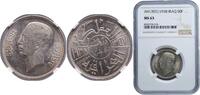 Iraq 50 Fils Iraq Kingdom AH1357 (1938) 1 Dirham / 50 Fils - Ghazi I Silver (.500) Royal Mint (Tower Hill) (5300000) 9g NGC MS 63 KM 104 Sch -