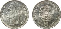 Venezuela 5 Bolivars Venezuela Fourth Republic 1989 5 Bolívares Nickel clad steel Royal Canadian Mint (55000000) 13.33g UNC Y 53a NCV mv5bs-cb -
