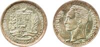 Venezuela 1 Bolivar Venezuela Fourth Republic 1965 1 Bolívar Original luster Silver (.835) Royal Mint (Tower Hill) (20000000) 5.01g UNC Y 37a NCV m -