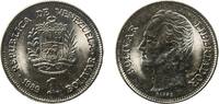 Venezuela 1 Bolivar Venezuela Fourth Republic 1989 1 Bolívar Nickel clad steel Casa de Moneda de México Mint (370000000) 4.24g UNC Y 52a.1 Y 52a.2 -