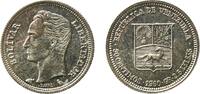 Venezuela 50 Centimos Venezuela Fourth Republic 1960 50 Céntimos Silver (.835) Paris Mint (20000000) 2.5g UNC Y 36a NCV mv50cts-ab -