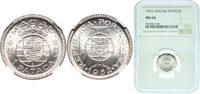 China 1 Pataca China Macau 1952 1 Pataca Silver (.720) (4500000) 3g NGC MS 66 KM 4 Schön 6 -